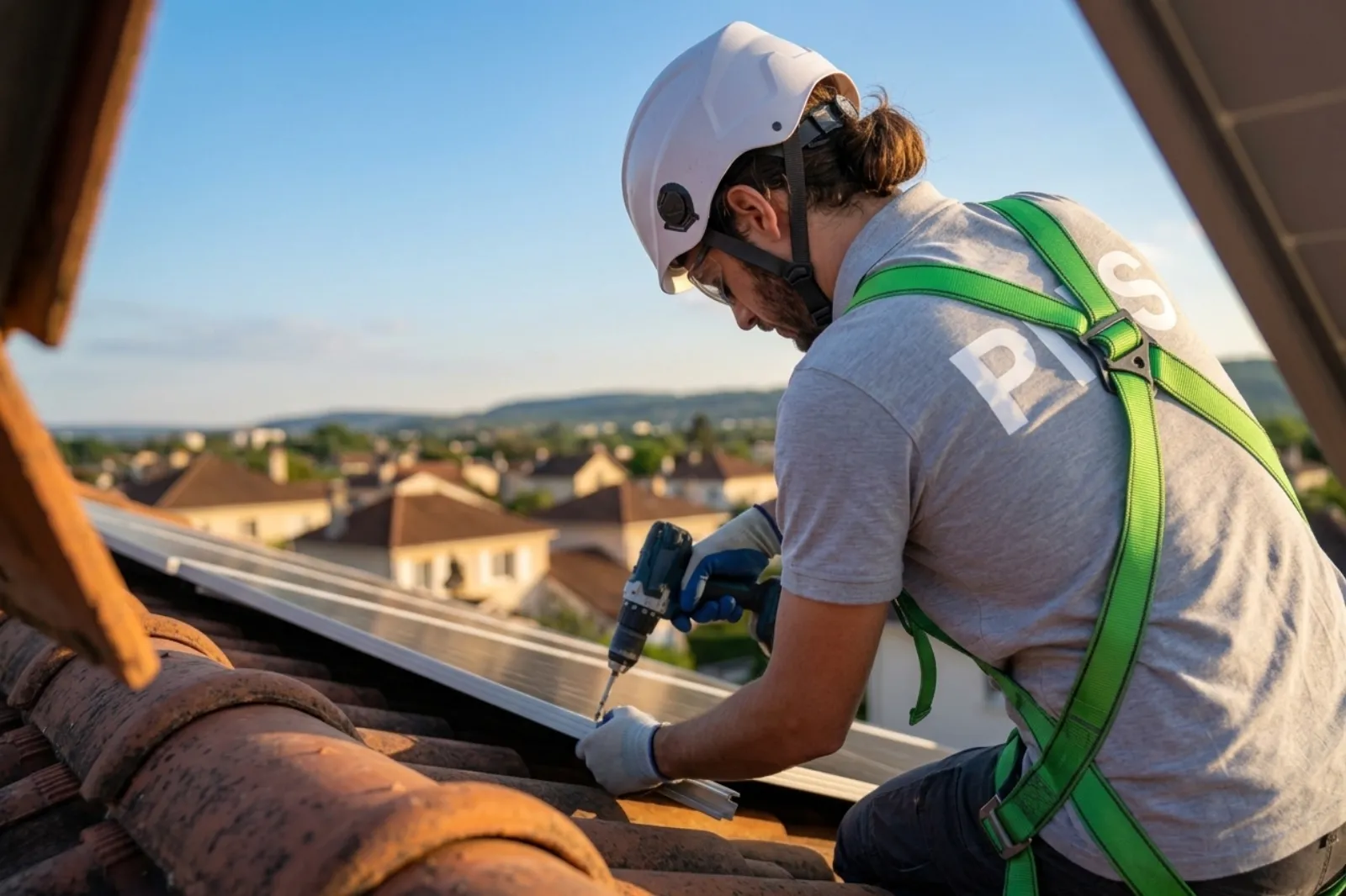 Panneaux solaires en toiture dans la Gironde