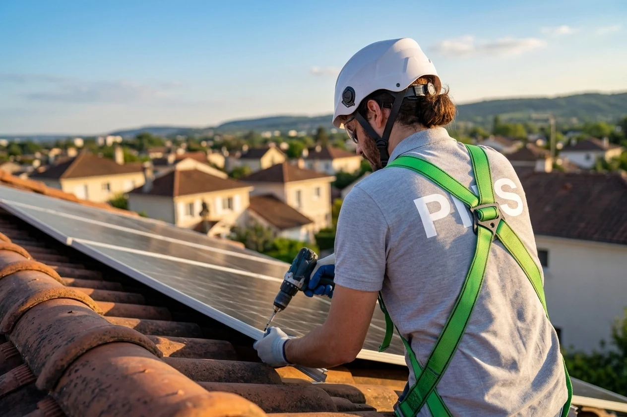 Panneaux solaires dans la Gironde